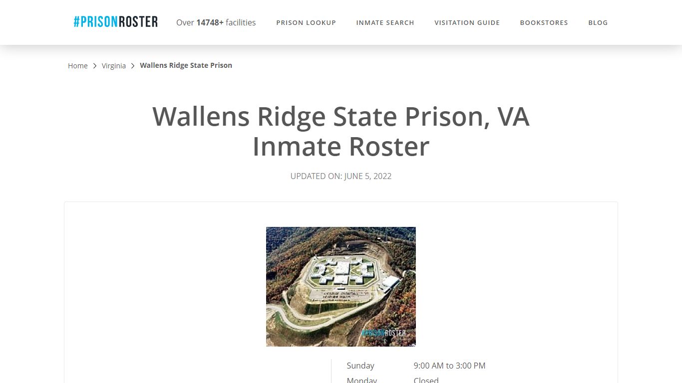 Wallens Ridge State Prison, VA Inmate Roster - Prisonroster