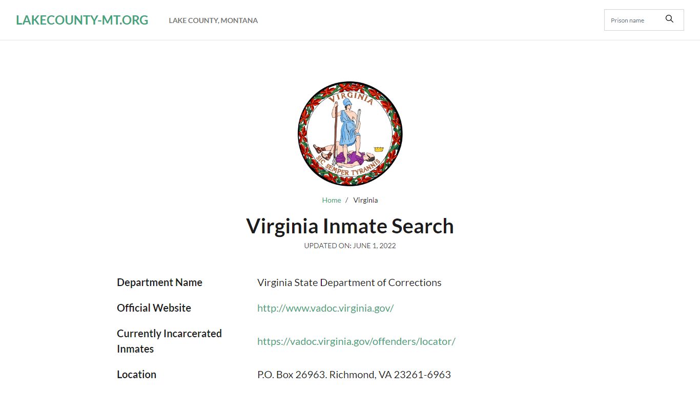 Wallens Ridge State Prison Inmate Search, Visitation, Phone no ...